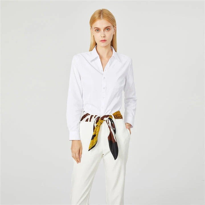 Luxurious 90cm silk square scarf with a winged horse design, perfect for any occasion