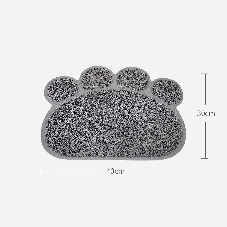 Anti-Slip Pet Mat with Charming Cat Paw Design for Cats and Dogs