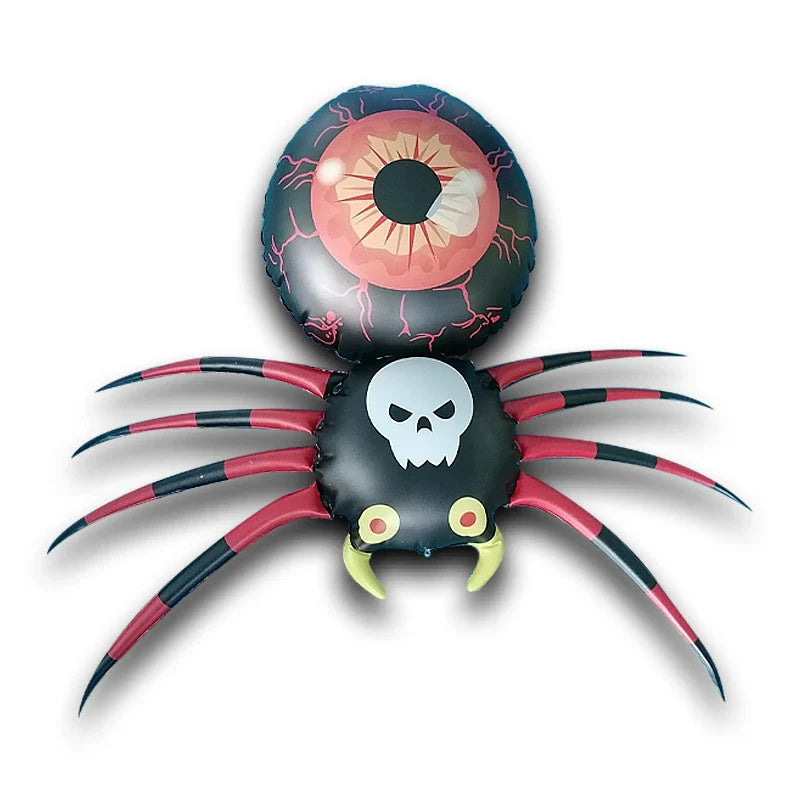 Illuminating Halloween Inflatable Spider Decoration with Captivating Lighting and Eco-Friendly Design