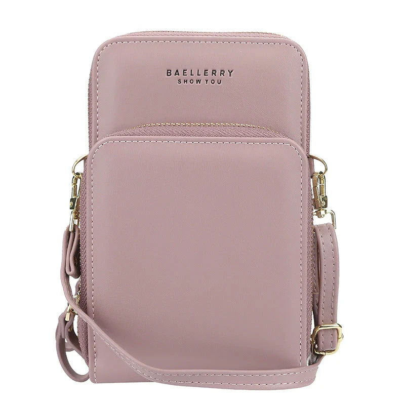 Stylish crossbody bag for women with multiple interior pockets and a dedicated mobile phone compartment