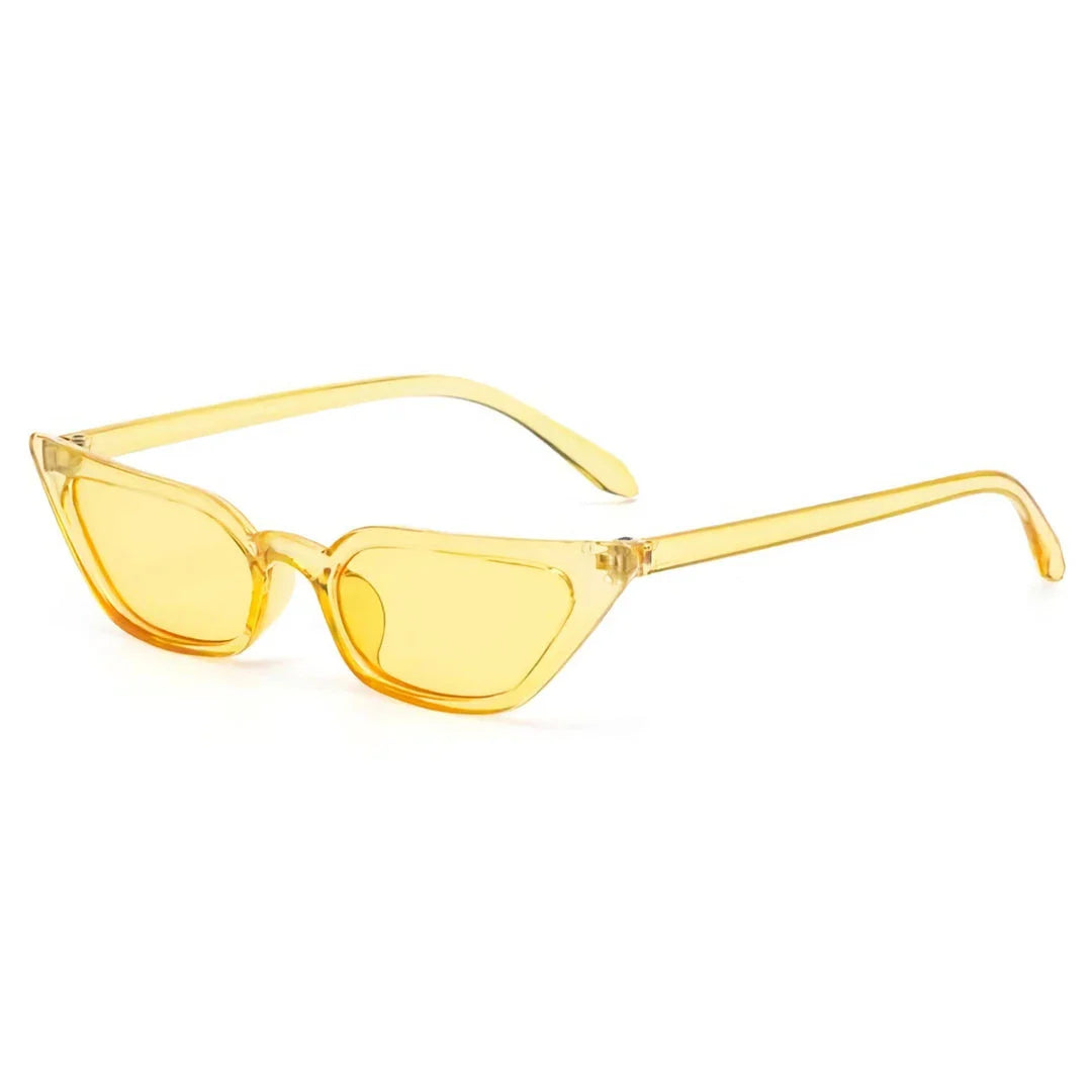 Trendy cat-eye sunglasses with polycarbonate lenses that provide UV400 protection and anti-reflective coating for enhanced clarity