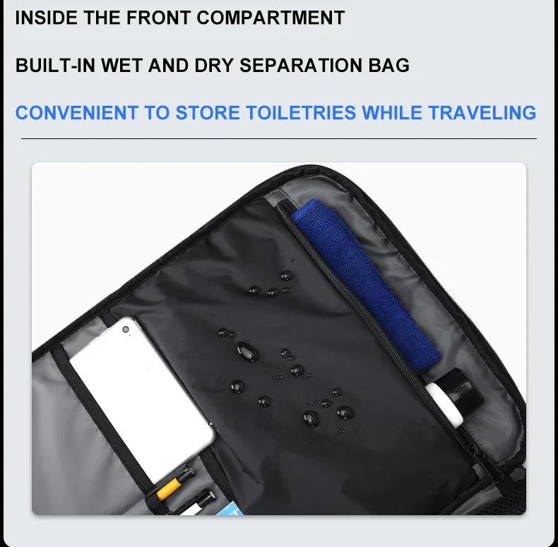 Versatile Backpack made of premium Oxford textile with multiple pockets for organised storage