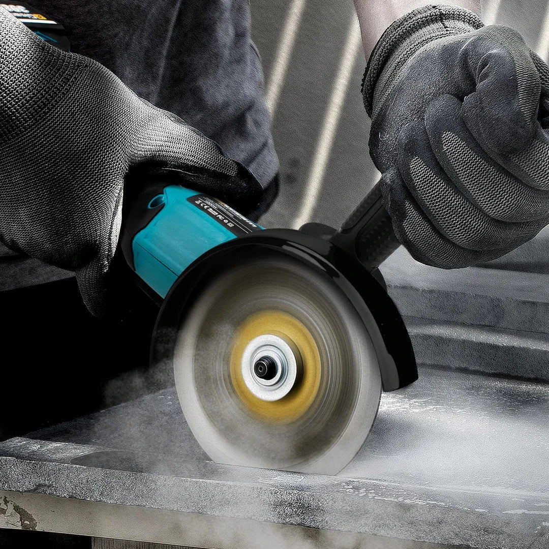 18V 125mm Cordless Angle Grinder with Brushless Motor for Polishing and Cutting Tasks