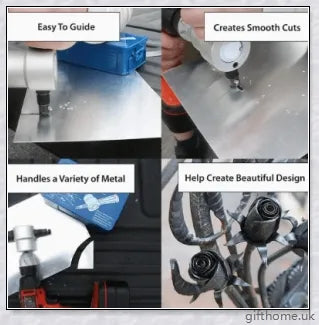 Double-Headed Metal Nibbler - a versatile tool that turns your drill into a powerful cutting machine for effortless metal, plastic, and soft material cutting