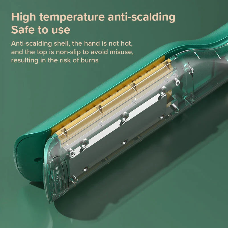 2-in-1 Hair Volumizing Iron with ceramic crimper plates, adjustable temperature control, and 3D fluffy effect for salon-quality straight or curly styles