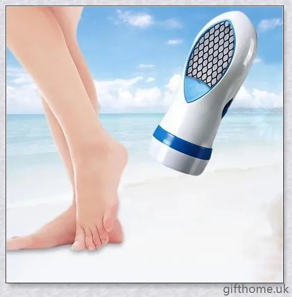 Premium callus removal device with dual speeds and finishing head for smooth, soft feet