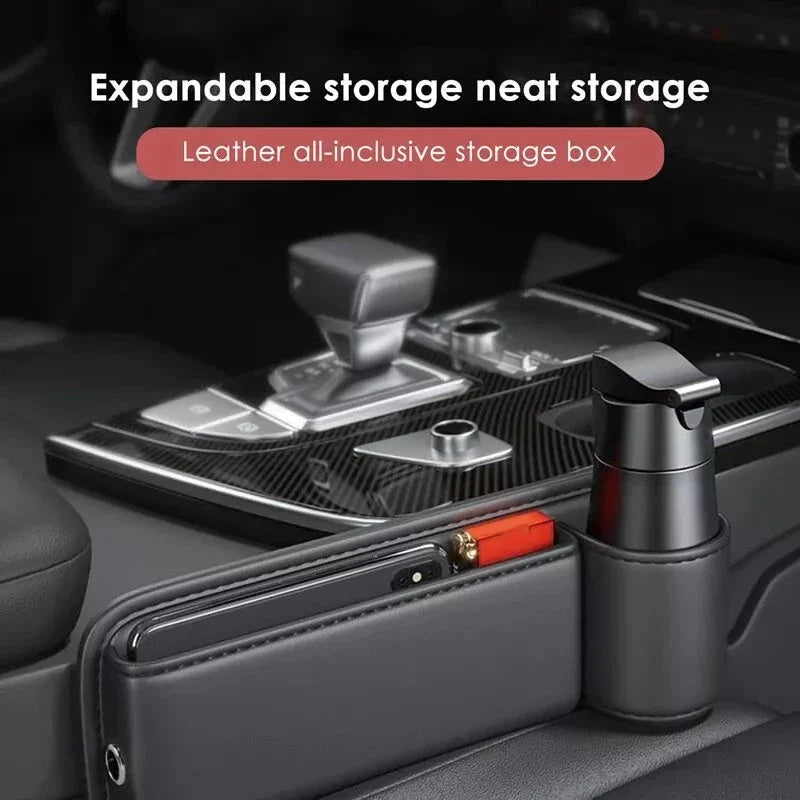 Premium Leather Car Seat Organiser - maximise storage, reduce clutter, and elevate your driving experience