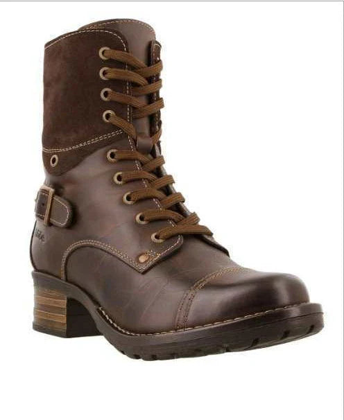 Stylish Martin boots with chic belt buckle accent, made with durable artificial PU upper and rubber sole for comfort and versatility.