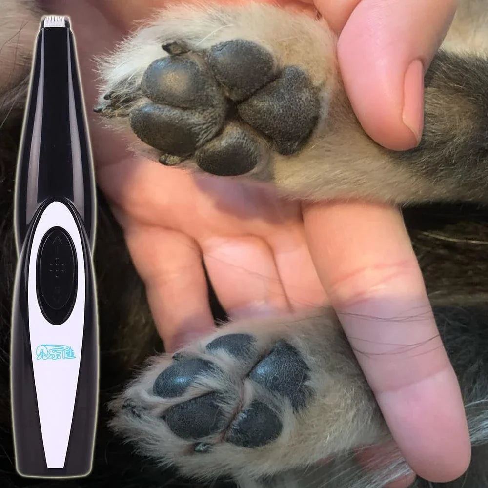 Premium Rechargeable Dog Paw Grooming Trimmer with Stainless Steel Blades and Ergonomic Design
