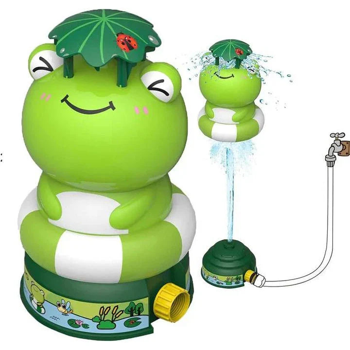 Adorable animal-shaped rotating water sprinkler toy with 360-degree water spray and customisable design