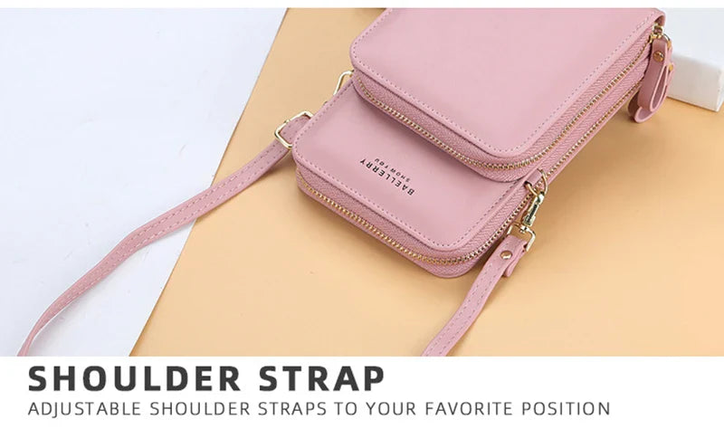 Stylish crossbody bag for women with multiple interior pockets and a dedicated mobile phone compartment