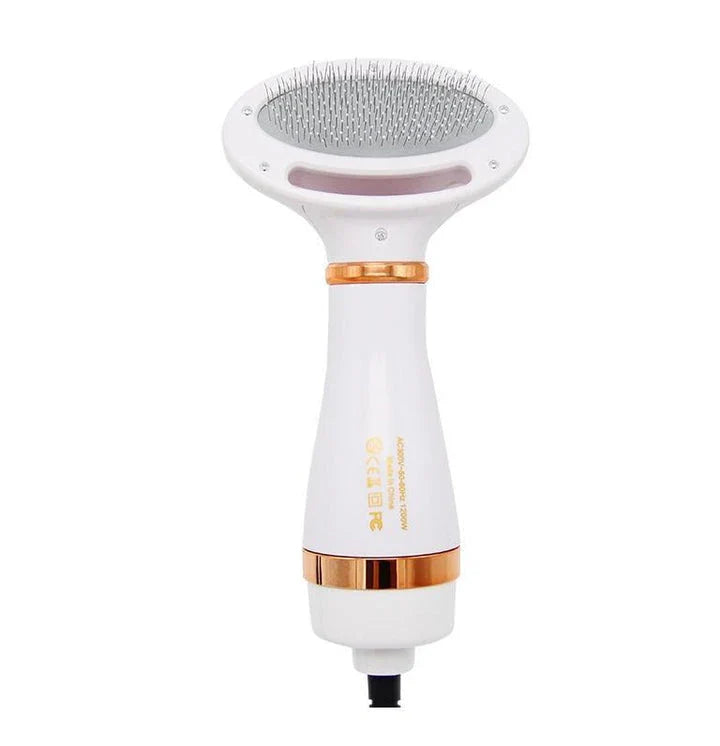 Premium 2-in-1 Pet Hair Dryer and Grooming Brush with Powerful Drying and Gentle Brushing Capabilities