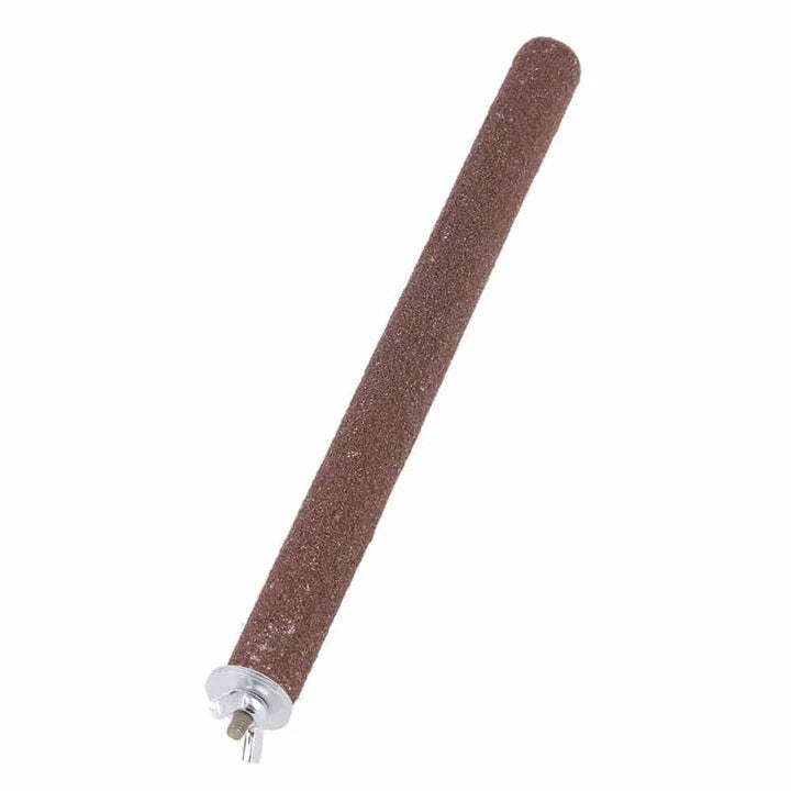 Premium bird chew and grind toy made of wood and metal, designed to promote natural chewing and grinding behaviours in pet birds