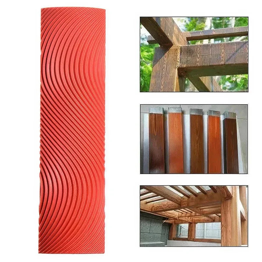 Trendha Wood Grain Effect Roller Set - Achieve a professional-looking wood grain finish on walls, furniture, and more