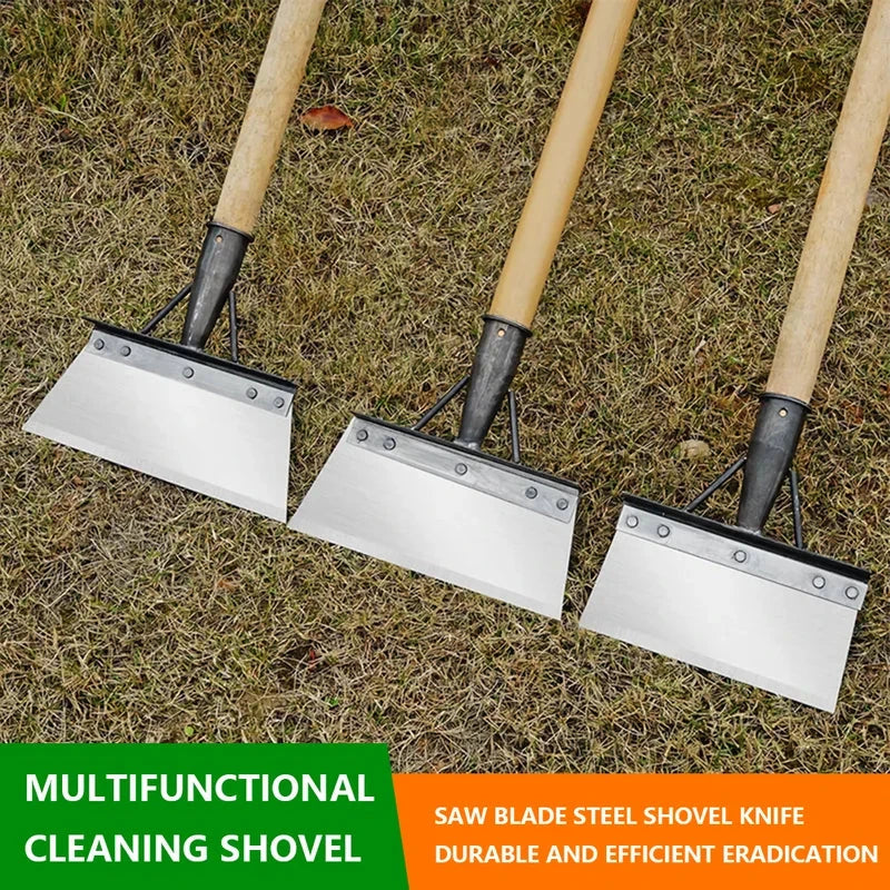 Premium multi-purpose steel garden shovel with adjustable ergonomic handle for effortless weeding, planting, and outdoor tasks