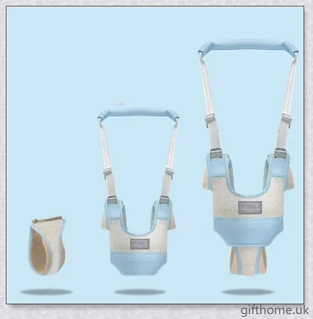 Premium baby walker with adjustable harness backpack, available in a variety of charming colour options to suit any nursery decor.