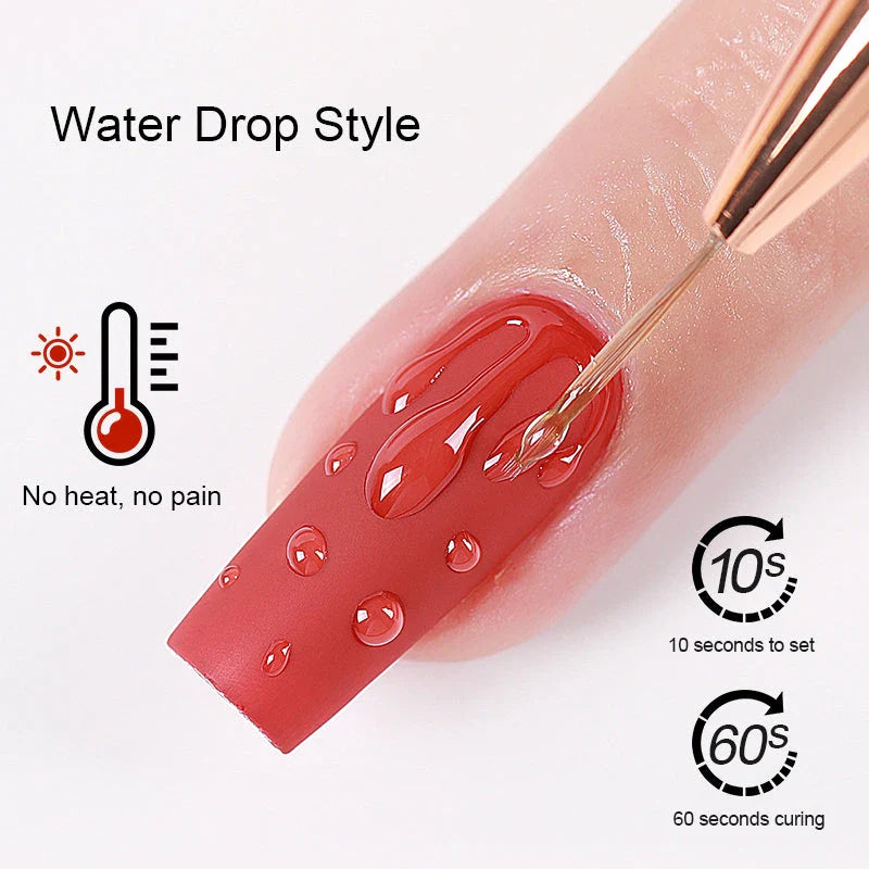 Trendha Clear Water Drop Wave Gel Nail Polish with Mesmerising Water Drop Effect
