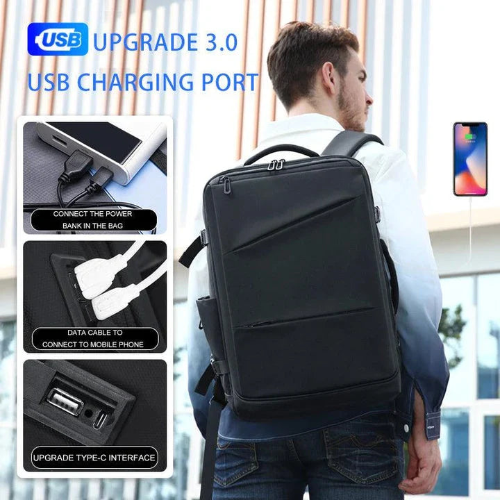 Versatile Backpack made of premium Oxford textile with multiple pockets for organised storage
