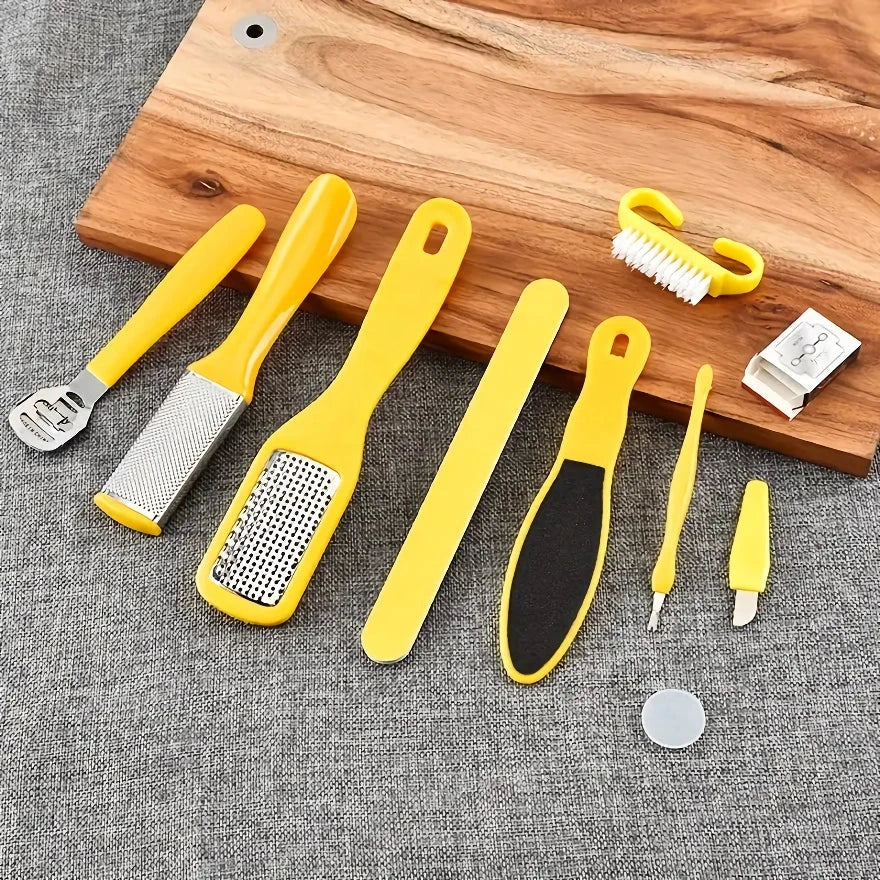 Premium 10-Piece Pedicure Set with Stainless Steel Tools for Salon-Quality Foot Care at Home