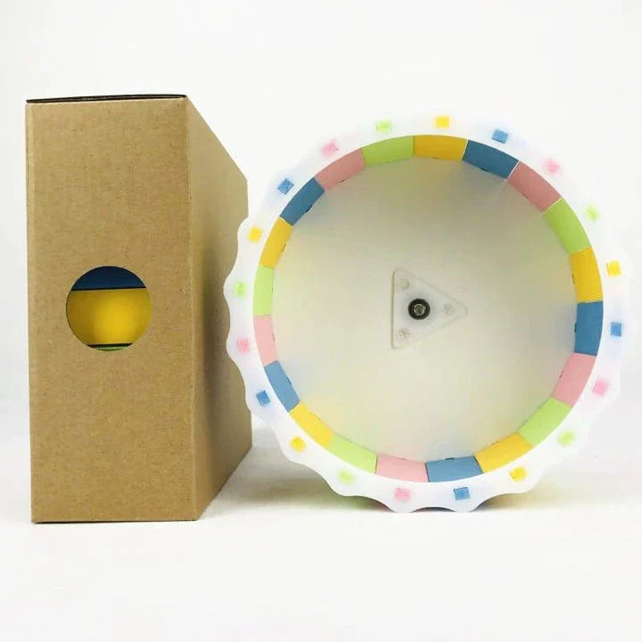 Premium PVC Hamster Wheel with 14.5 cm diameter for energetic exercise and activity