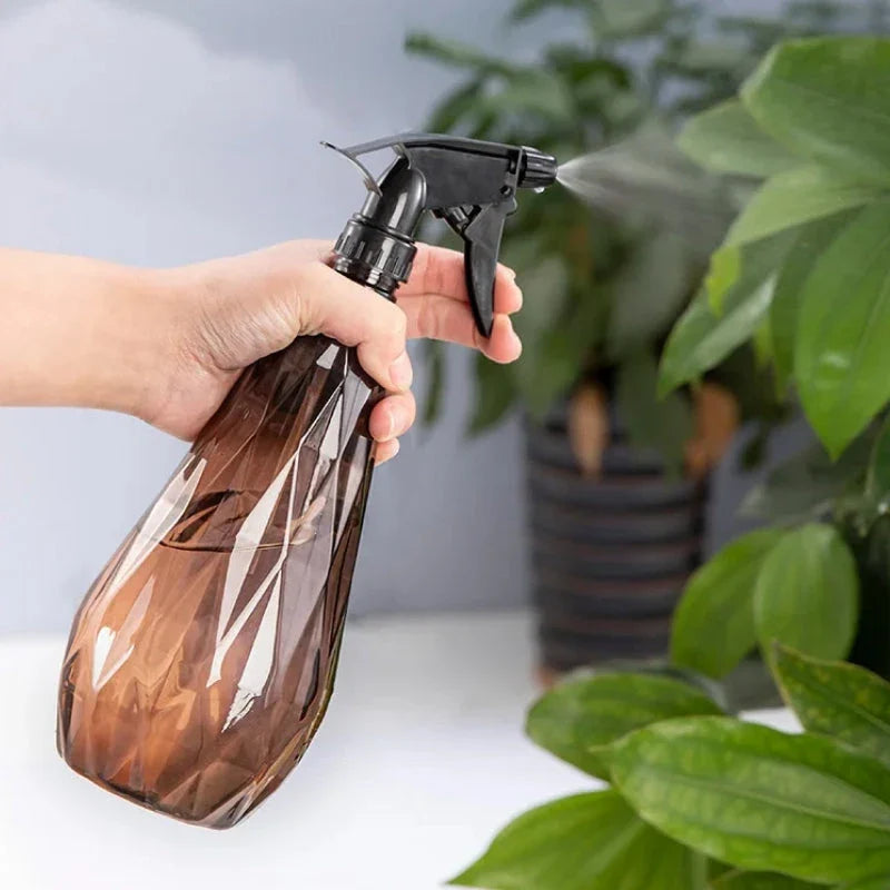 Premium 1000ml diamond-cut watering can with dual-mode spray function for gardening