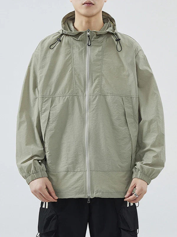 A lightweight, versatile outdoor jacket made from premium nylon fabric, perfect for British adventures and outdoor activities.