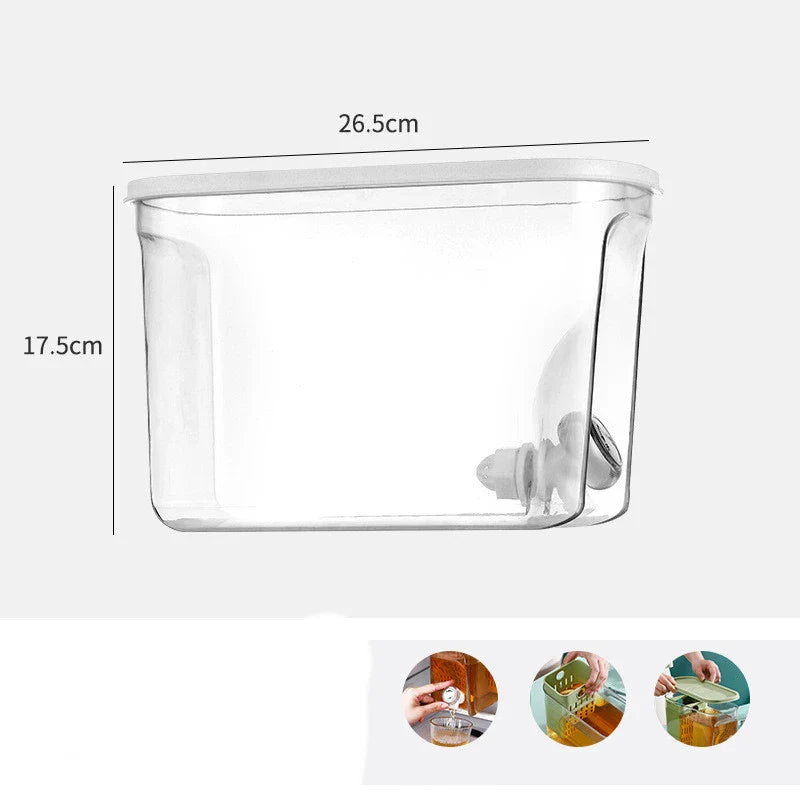 Premium British-Made Home Refrigerator Water Cooler with Tap, featuring a sleek and contemporary design for modern kitchens.