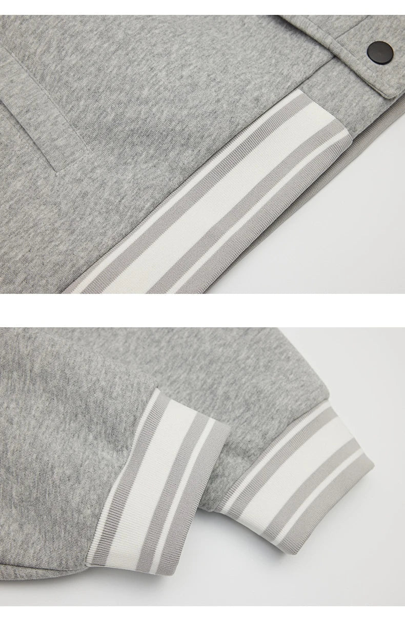American Retro Embroidered Baseball Jacket with Vintage-Inspired Design and Relaxed Fit