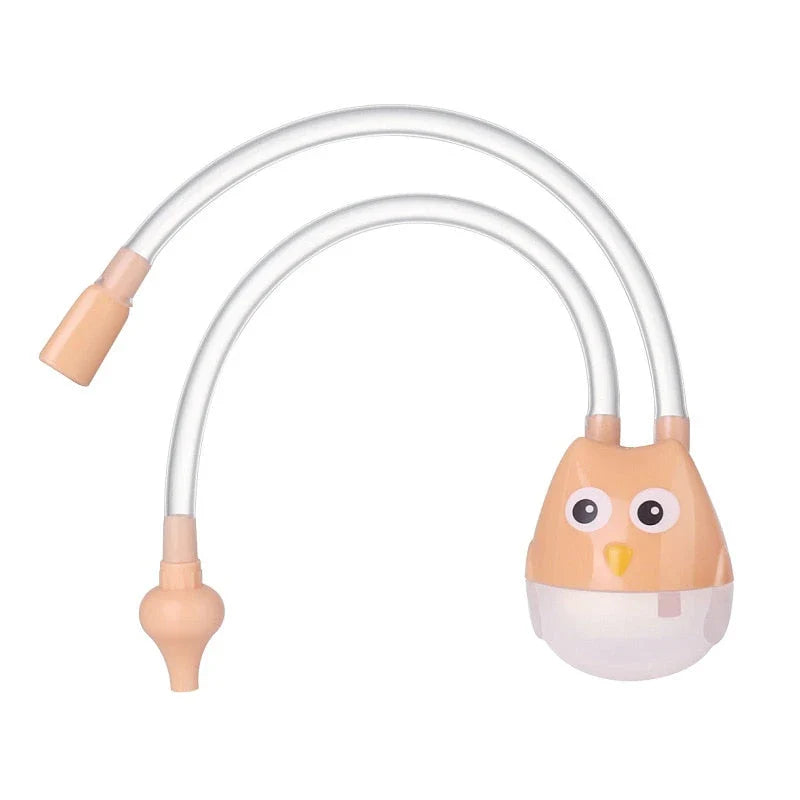 Premium infant nasal aspirator with soft silicone construction and U-shaped tip for gentle and effective nasal cleaning