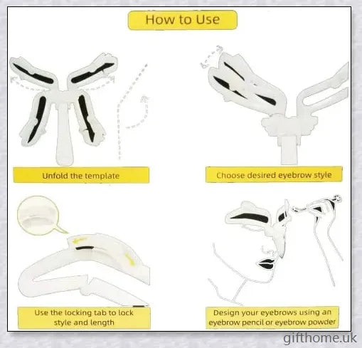 Precision Eyebrow Shaping Tool with adjustable frame for creating the perfect brow shape