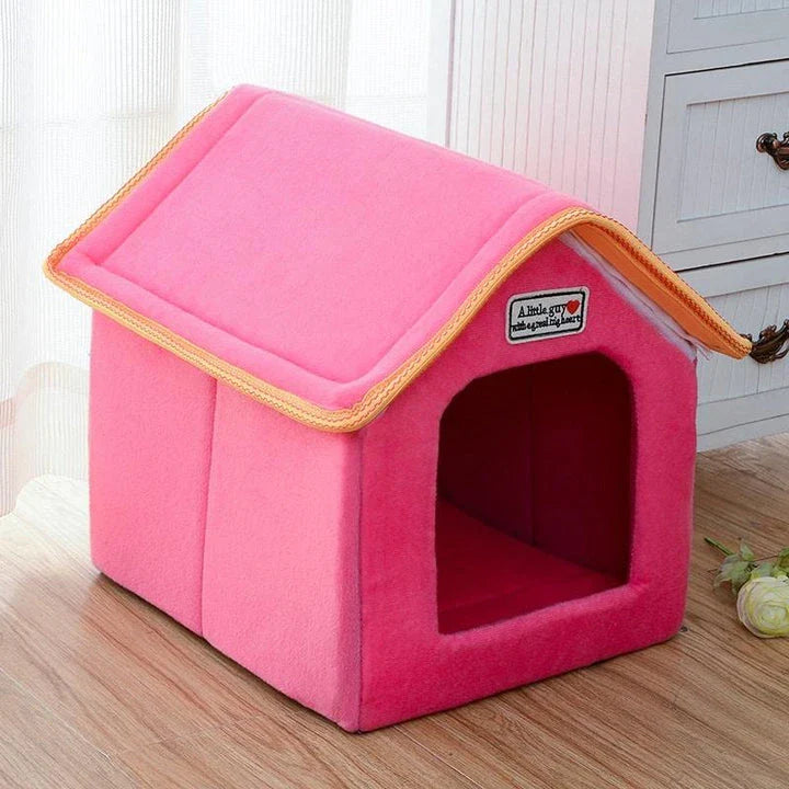 Premium Foldable Pet House with Soft Mat - Cosy and Durable Retreat for Cats and Dogs