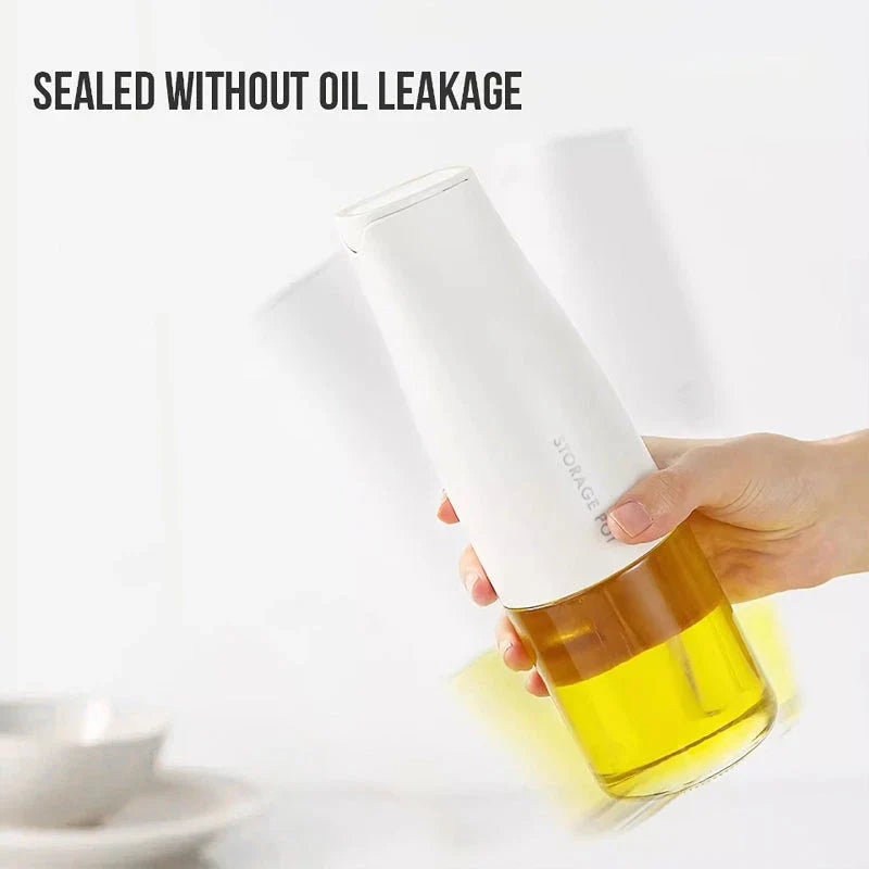 Automatic Leak-Proof Glass Oil Pot - Elegant and Mess-Free Kitchen Companion