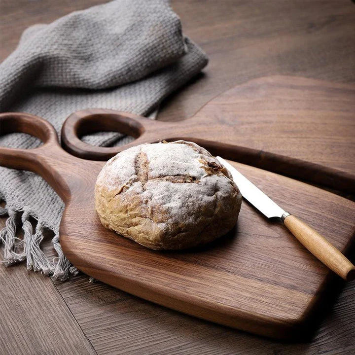 Premium Walnut Wood Cutting Board with Generous Surface Area and Smooth, Non-Slip Design for Effortless Food Preparation