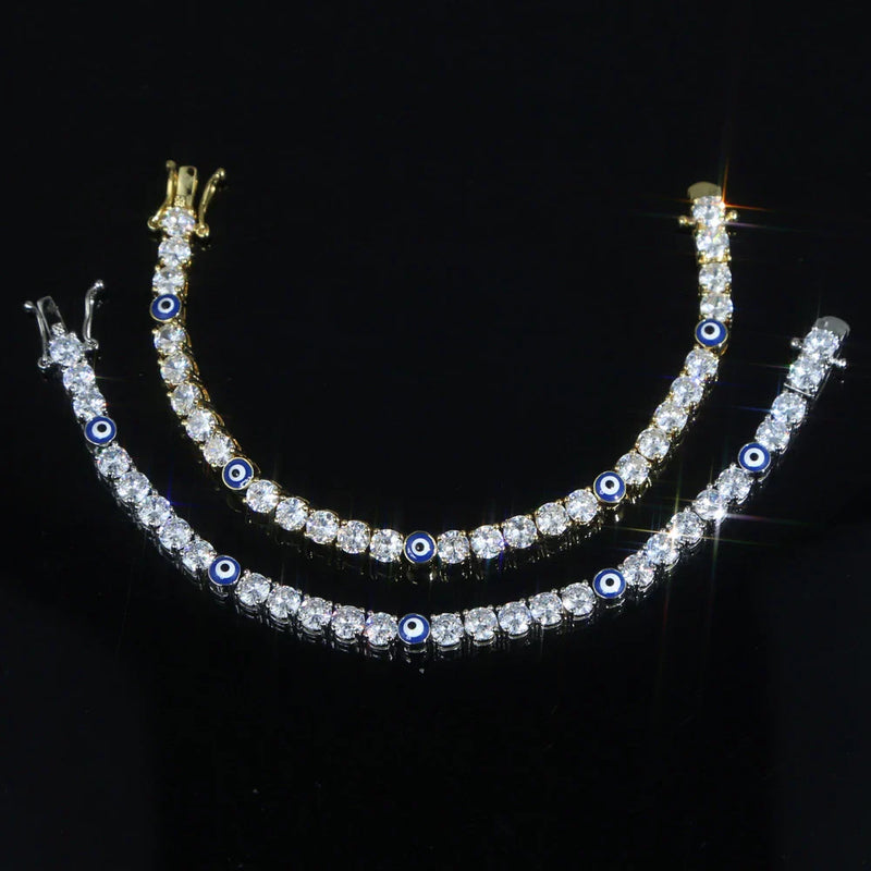 GiftHome UK Elegant 5mm Zircon Tennis Bracelet in Premium Silver or Gold