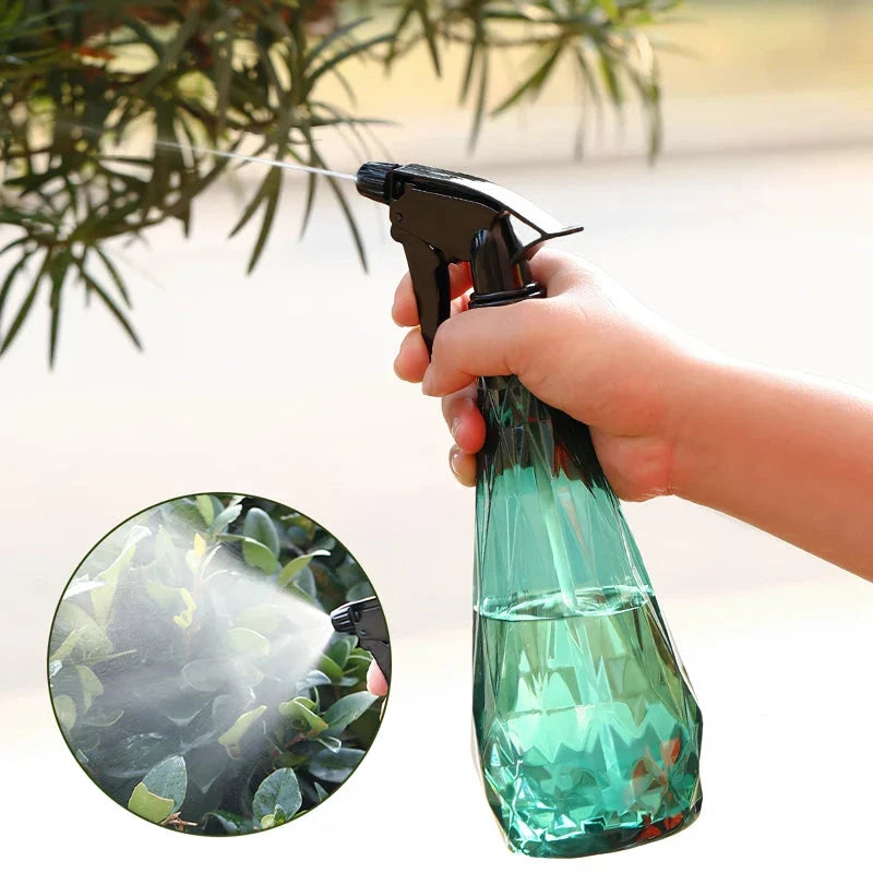 Premium 1000ml diamond-cut watering can with dual-mode spray function for gardening