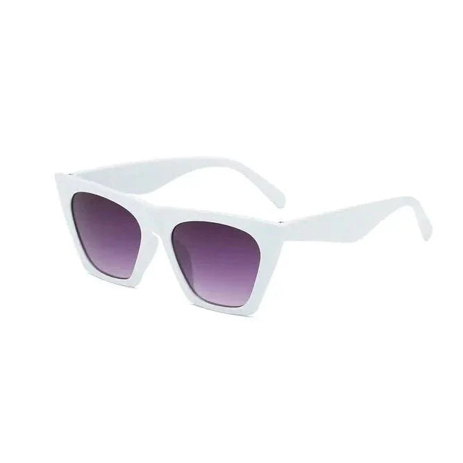 Trendy cat-eye sunglasses with polycarbonate lenses that provide UV400 protection and anti-reflective coating for enhanced clarity