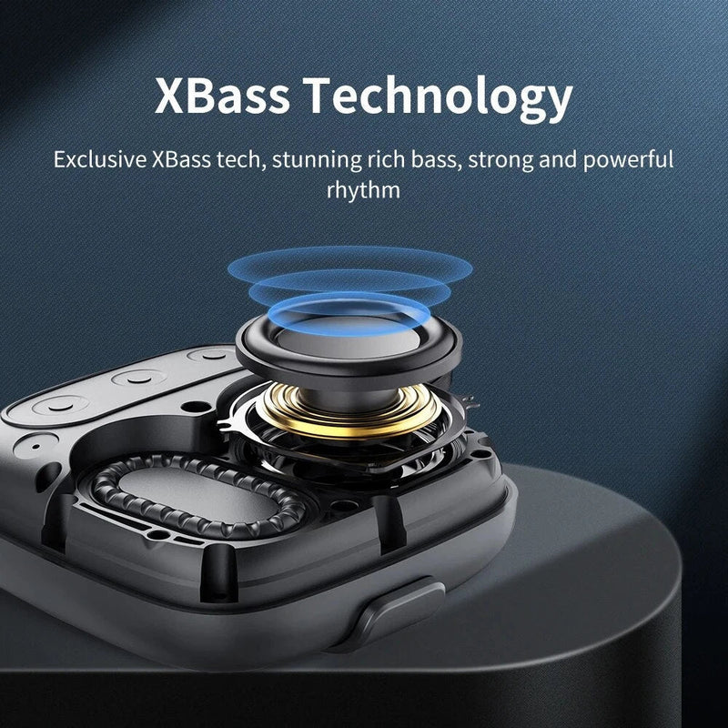 GiftHome UK Rugged Portable Bluetooth Speaker with Powerful Bass and Waterproof Design