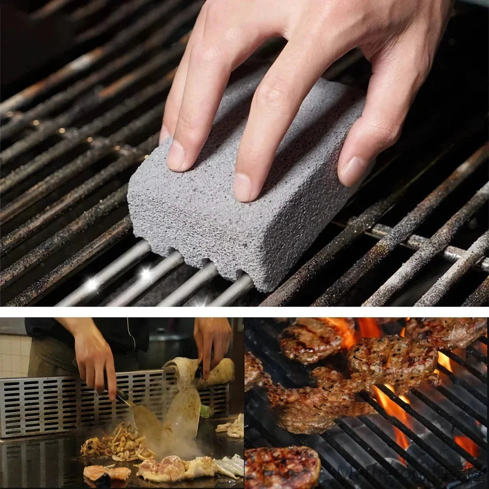 Premium BBQ Grill Cleaning Stone - Effortless Grill Maintenance and Cleaning