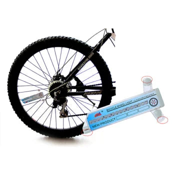 Bicycle Wheel Flashing Light with 32 LED lights in red, blue, and green colours that create a mesmerizing light show