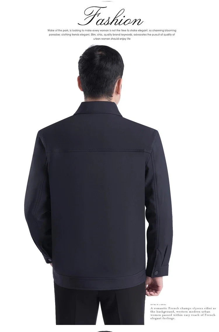 Premium British men's autumn jacket in various colours with tailored silhouette and practical pockets