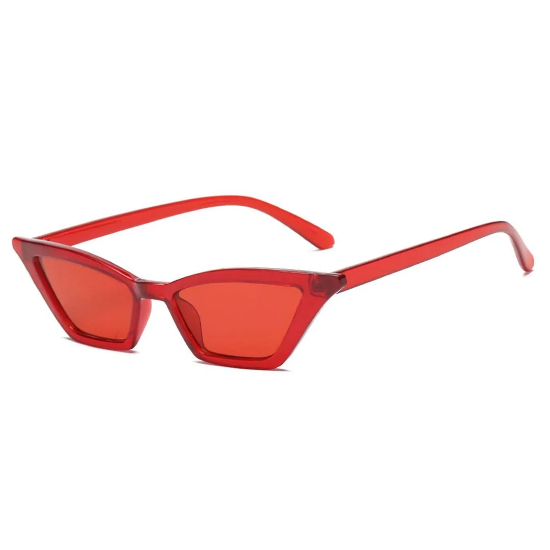 Trendy cat-eye sunglasses with polycarbonate lenses that provide UV400 protection and anti-reflective coating for enhanced clarity