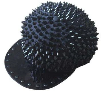 Punk-inspired street hat with pointed metal rivets in various colour combinations, featuring an adjustable and breathable design for versatile wear