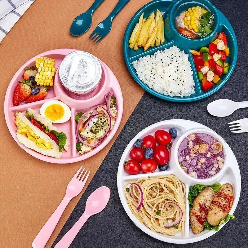 Bariatric portion control plate with divided compartments for balanced meals