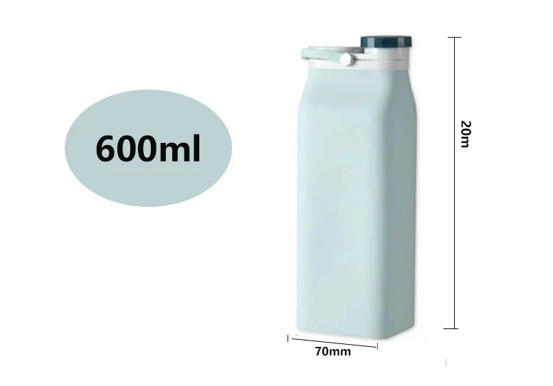Compact and stylish folding cup made of soft silicone, available in various colours, perfect for on-the-go refreshment