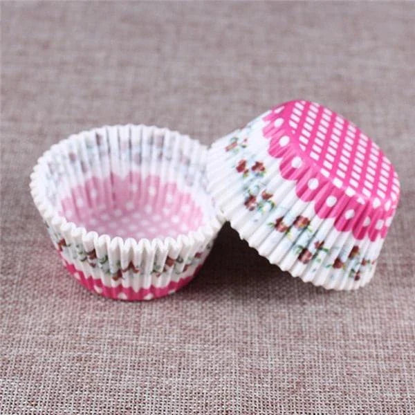 Premium British-made paper cupcake liners in a mixed colour pack, perfect for baking delicious treats at home