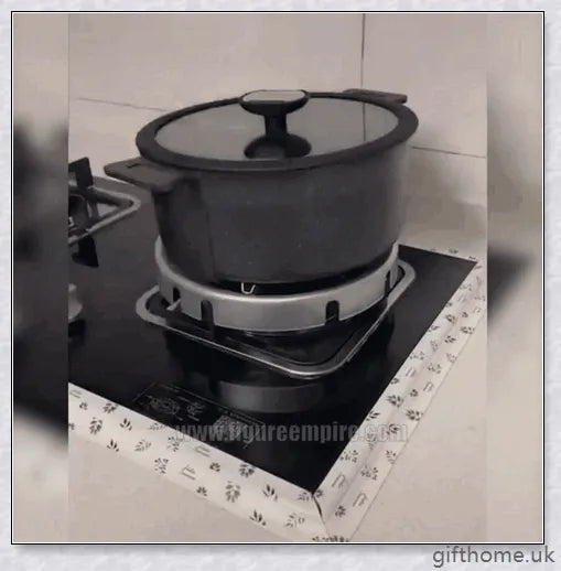 Premium gas stove flame diffuser with even flame distribution and anti-skid blades for fuel-efficient cooking