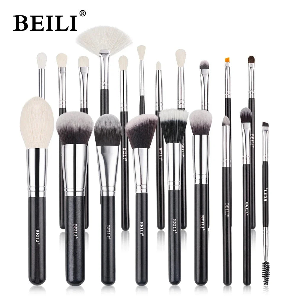 Professional 30-Piece Black Makeup Brush Set for Flawless Makeup Application