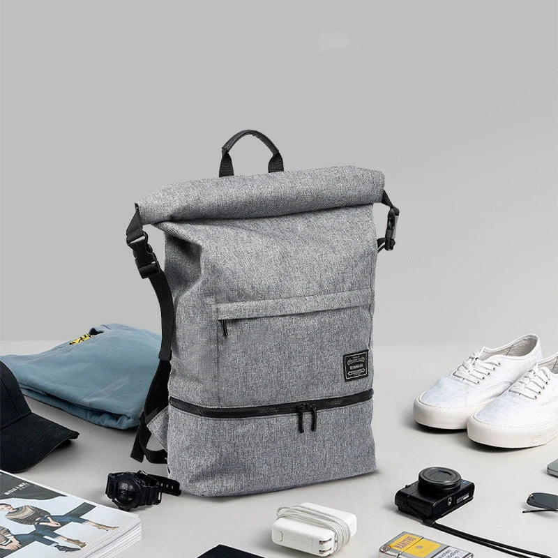 A high-capacity, versatile travel backpack made of durable canvas with a waterproof and breathable design, perfect for outdoor adventures.