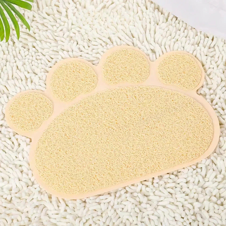 Anti-Slip Pet Mat with Charming Cat Paw Design for Cats and Dogs