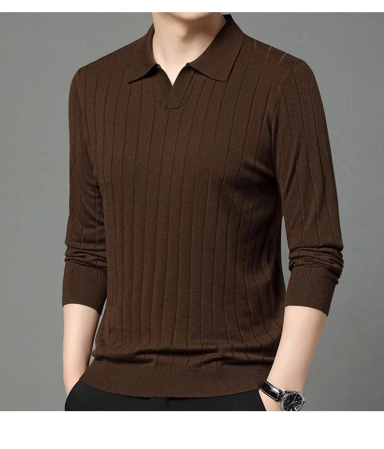 Men's autumn pullover sweater in various colours and sizes, featuring a cosy and versatile design for casual wear